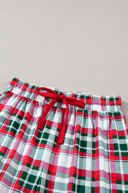 MERRY CHRISTMAS Round Neck Top and Plaid Pants Set-****STILL AVAILABLE EMAIL SELLER WITH SIZE & COLOR****