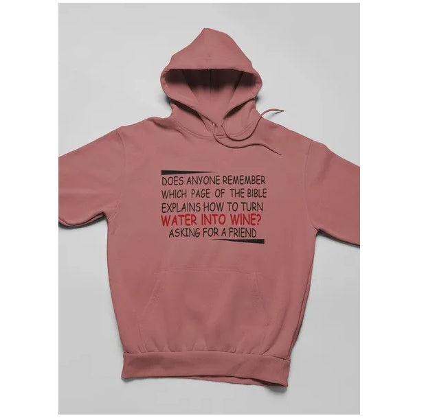 Water Into Wine Hoodie