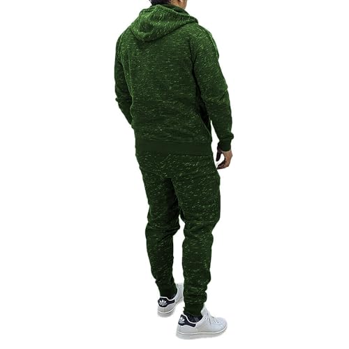 HHGKED Mens 2 Piece set Outfits Comfy Sweatsuits Athletic Jogging Tracksuit Hooded Sweatshirt and Joggers Sweatpants