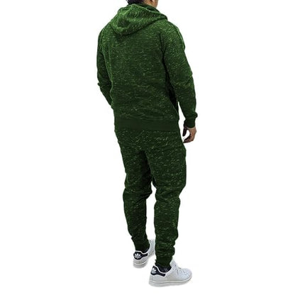 HHGKED Mens 2 Piece set Outfits Comfy Sweatsuits Athletic Jogging Tracksuit Hooded Sweatshirt and Joggers Sweatpants