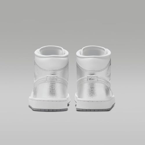 Jordan Women's Air 1 Mid SE White/Metallic Silver (FN5031 100)