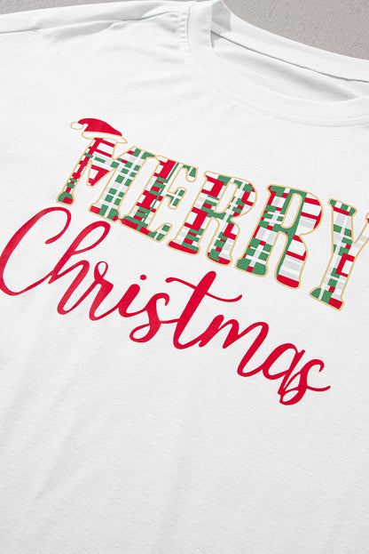 MERRY CHRISTMAS Round Neck Top and Plaid Pants Set-****STILL AVAILABLE EMAIL SELLER WITH SIZE & COLOR****