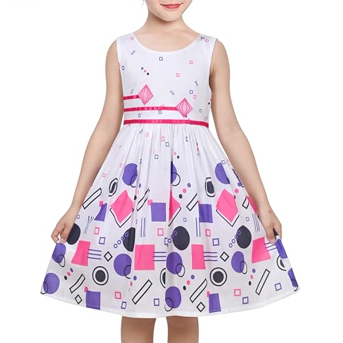 Sunny Fashion Girls Dress Rose Flower Double Bow Tie Party Sundress