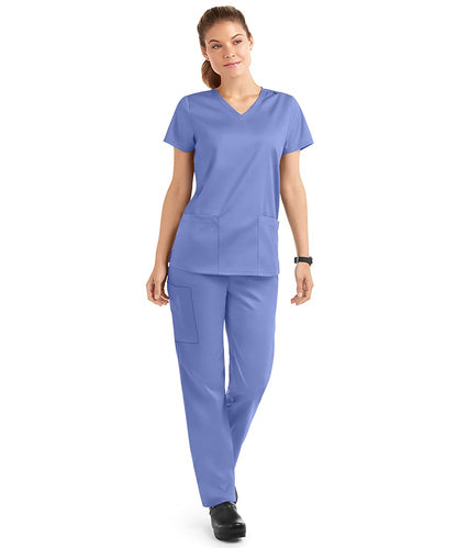 Strictly Scrubs Stretch Women’s Four Way Stretch Scrub Set (XS-3X, 15 Colors) - Includes V-Neck Top and Pant