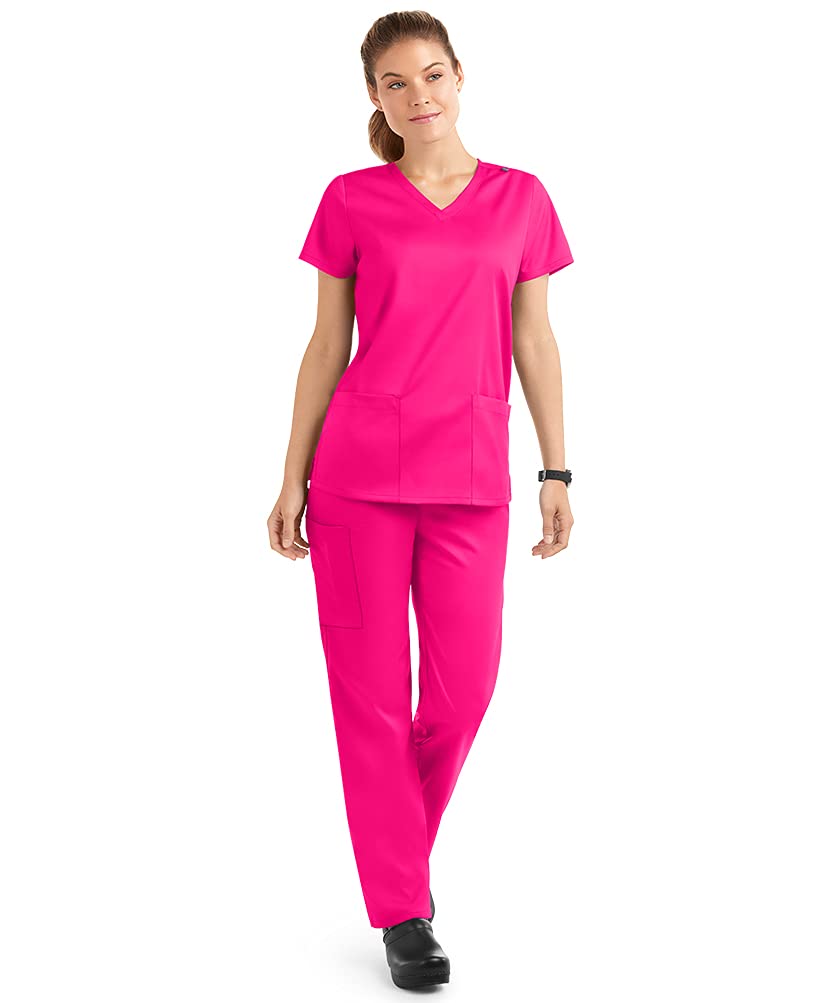 Strictly Scrubs Stretch Women’s Four Way Stretch Scrub Set (XS-3X, 15 Colors) - Includes V-Neck Top and Pant
