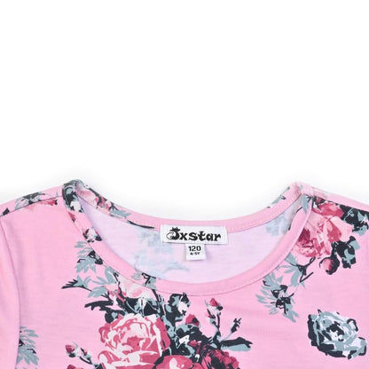 Unicorn Dresses for Girls Summer Swing Short Sleeve Casual Clothes for Kids