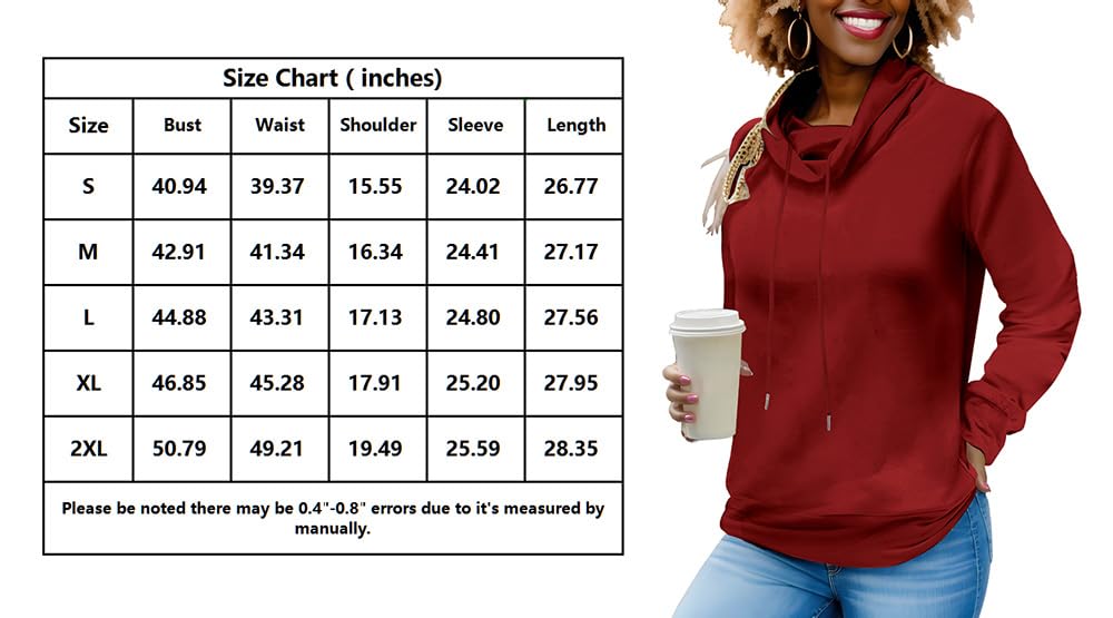 Nimsruc Sweatshirt For Women Casual Long Sleeve Pullover