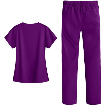 Strictly Scrubs Stretch Women’s Four Way Stretch Scrub Set (XS-3X, 15 Colors) - Includes V-Neck Top and Pant