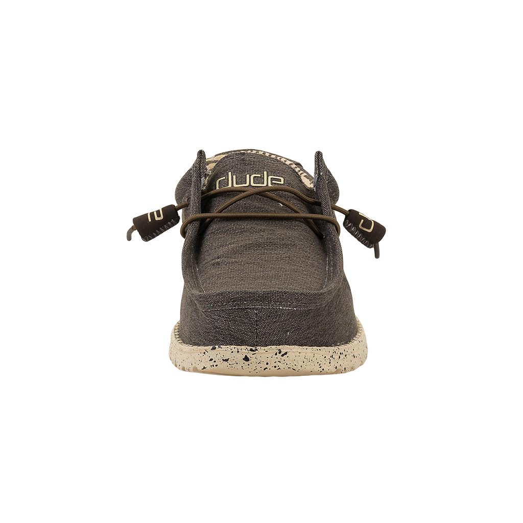 Hey Dude Men's Wally Sox | Men’s Shoes | Men's Lace Up Loafers | Comfortable & Light-Weight