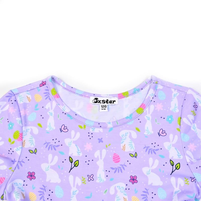 Unicorn Dresses for Girls Summer Swing Short Sleeve Casual Clothes for Kids