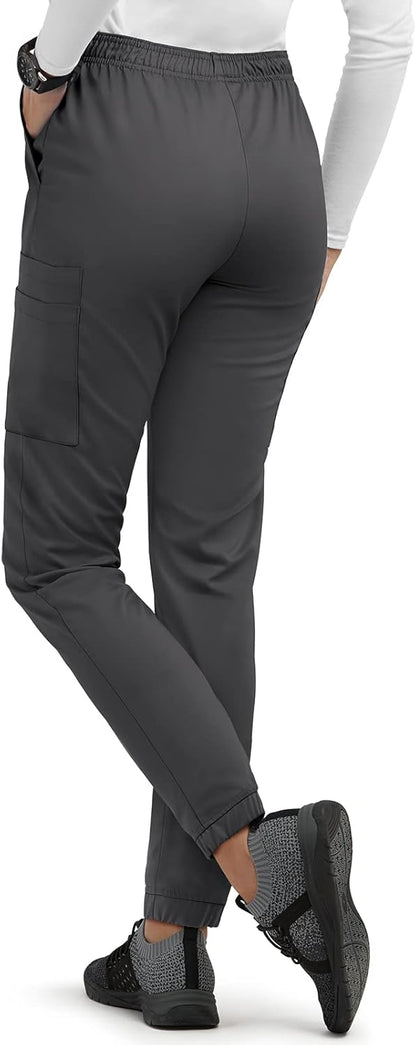 Women's 11-Pocket Scrub Set (XS-3X, 6 Colors) - V-Neck Top & Jogger Pant for Healthcare Professionals