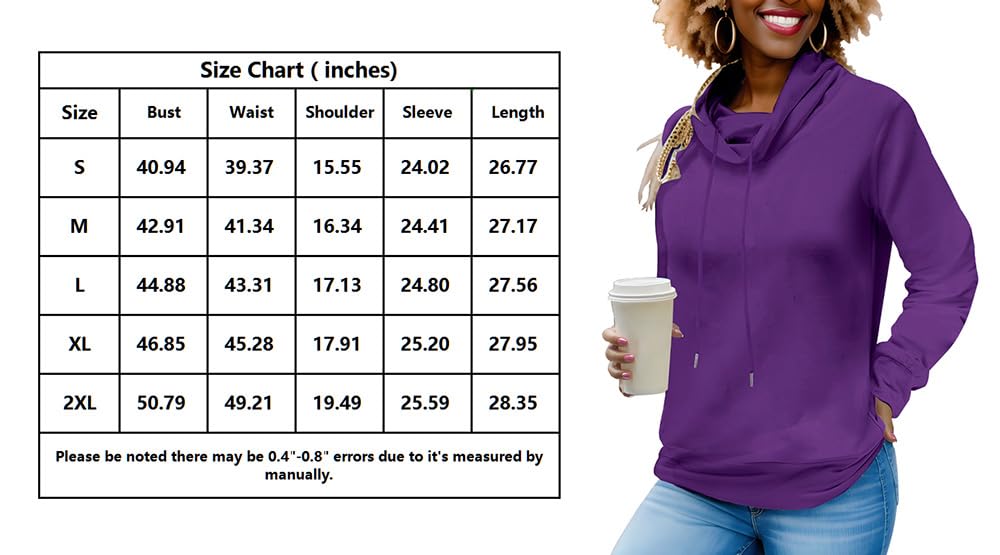 Nimsruc Sweatshirt For Women Casual Long Sleeve Pullover
