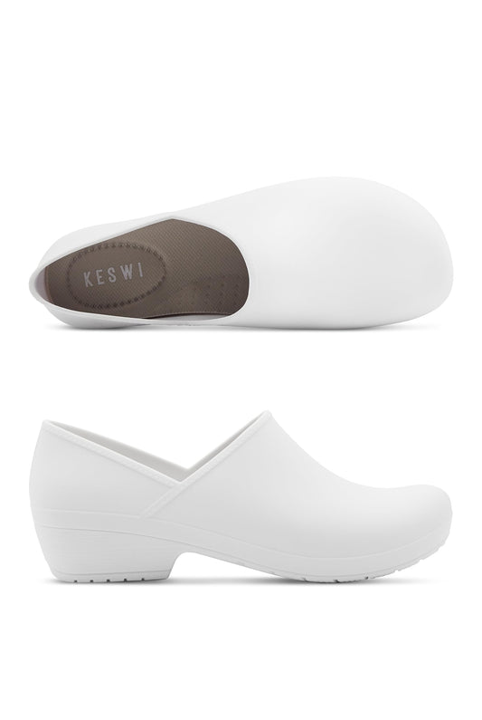 KESWI Women's Classic Clog with Extra Comfortable Insole – Water Resistant, Slip Resistant, Eco Friendly – Work Shoes, Nurse Shoes, Chef Shoes