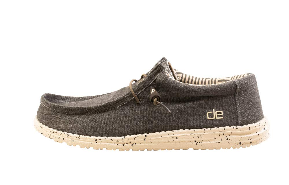Hey Dude Men's Wally Sox | Men’s Shoes | Men's Lace Up Loafers | Comfortable & Light-Weight