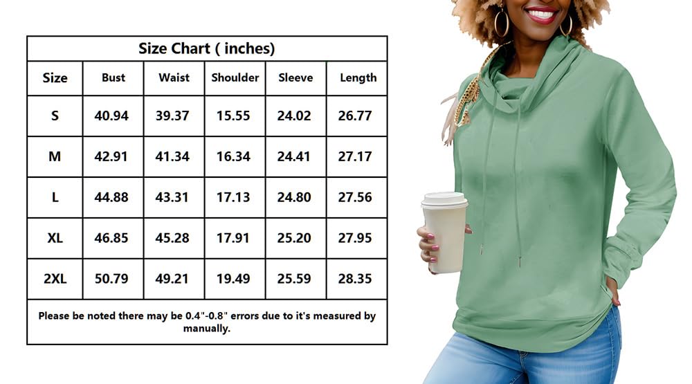 Nimsruc Sweatshirt For Women Casual Long Sleeve Pullover