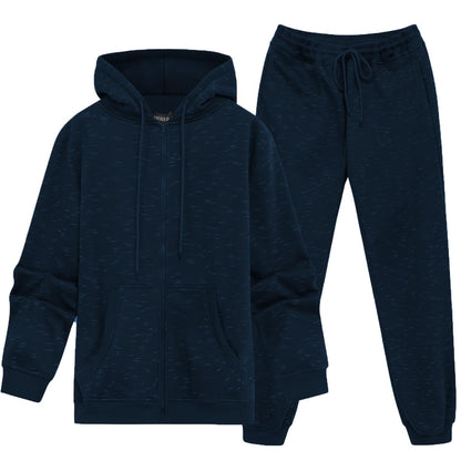HHGKED Mens 2 Piece set Outfits Comfy Sweatsuits Athletic Jogging Tracksuit Hooded Sweatshirt and Joggers Sweatpants