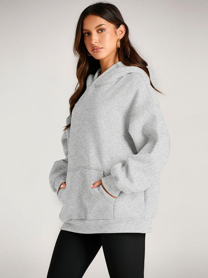 EFAN Womens Hoodies Oversized Sweatshirts Pullover Fleece Sweaters Long Sleeve Winter Fall Outfits Fashion Y2k Clothes