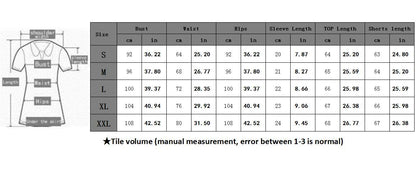 2 Piece Outfits for Women Summer Personality Letter Printed t-Shirt and Shorts Sportswear Set