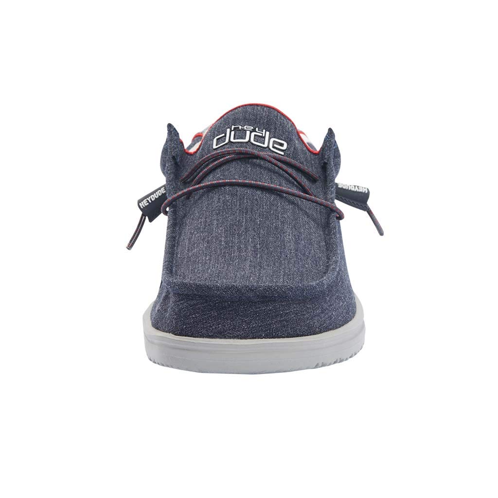 Hey Dude Men's Wally Sox | Men’s Shoes | Men's Lace Up Loafers | Comfortable & Light-Weight