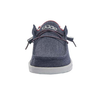 Hey Dude Men's Wally Sox | Men’s Shoes | Men's Lace Up Loafers | Comfortable & Light-Weight