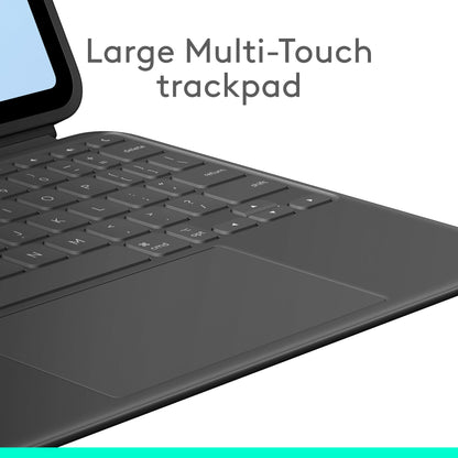Logitech Combo Touch iPad Air 11-inch (M2) (2024), iPad Air (4th & 5th gen - 2020, 2022) Keyboard Case - Detachable Backlit Keyboard with Kickstand - Midnight Black