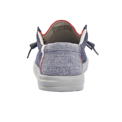 Hey Dude Men's Wally Sox | Men’s Shoes | Men's Lace Up Loafers | Comfortable & Light-Weight