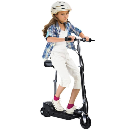 Walbest Electric Scooter for Kids Age of 6-10, Electric Scooter with Seat 2 Wheel, Folding Scooter Up to 10 Miles Range, 7.5 Mph Speed for Kid Portable Kick Scooters for Boys&Girls 8-12