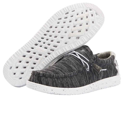Hey Dude Men's Wally Sox | Men’s Shoes | Men's Lace Up Loafers | Comfortable & Light-Weight