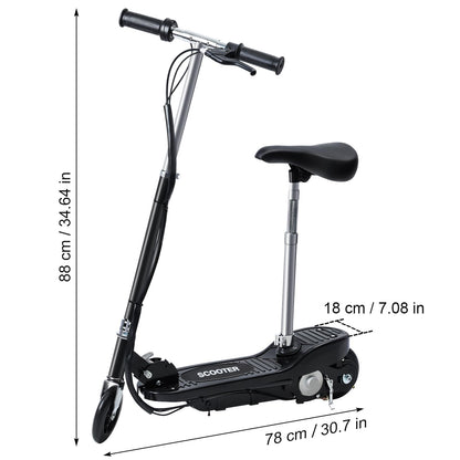 Walbest Electric Scooter for Kids Age of 6-10, Electric Scooter with Seat 2 Wheel, Folding Scooter Up to 10 Miles Range, 7.5 Mph Speed for Kid Portable Kick Scooters for Boys&Girls 8-12