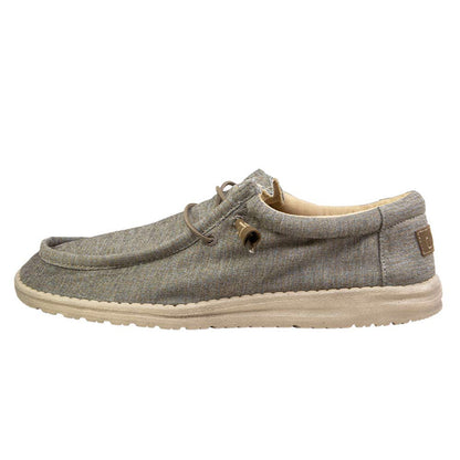 Hey Dude Men's Wally Sox | Men’s Shoes | Men's Lace Up Loafers | Comfortable & Light-Weight