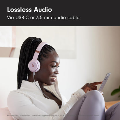 Beats Solo 4 - Wireless Bluetooth On-Ear Headphones, Apple & Android Compatible, Up to 50 Hours of Battery Life - Matte Black