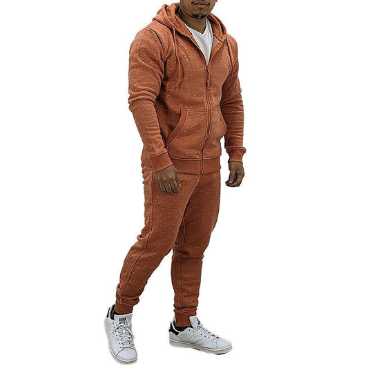 HHGKED Mens 2 Piece set Outfits Comfy Sweatsuits Athletic Jogging Tracksuit Hooded Sweatshirt and Joggers Sweatpants