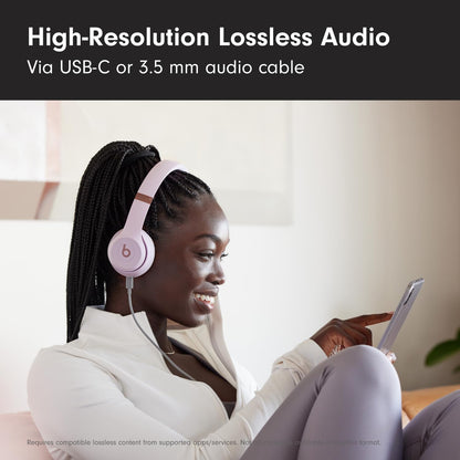 Beats Solo 4 - Wireless Bluetooth On-Ear Headphones, Apple & Android Compatible, Up to 50 Hours of Battery Life - Matte Black