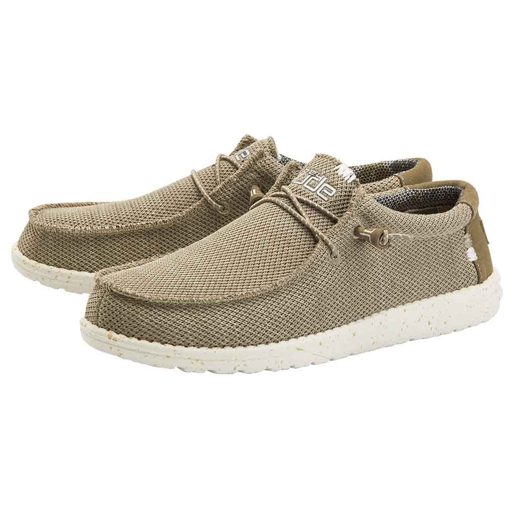 Hey Dude Men's Wally Sox | Men’s Shoes | Men's Lace Up Loafers | Comfortable & Light-Weight