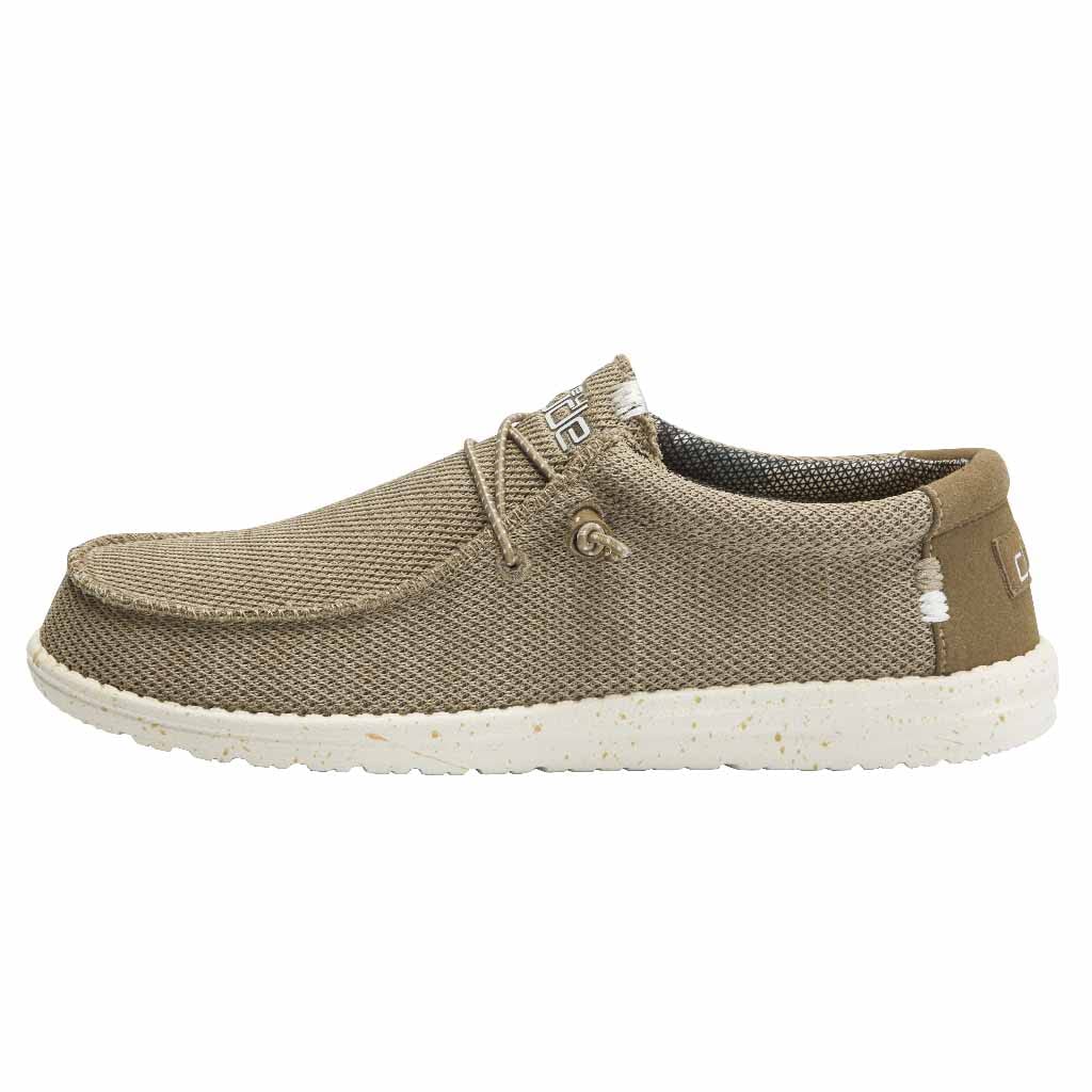 Hey Dude Men's Wally Sox | Men’s Shoes | Men's Lace Up Loafers | Comfortable & Light-Weight