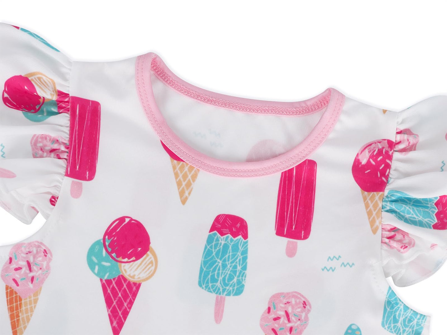 WonderBabe Easter Dresses for Girls Toddler Flutter Sleeve Easter Dress Casual Party School Dresses Clothes for Kids
