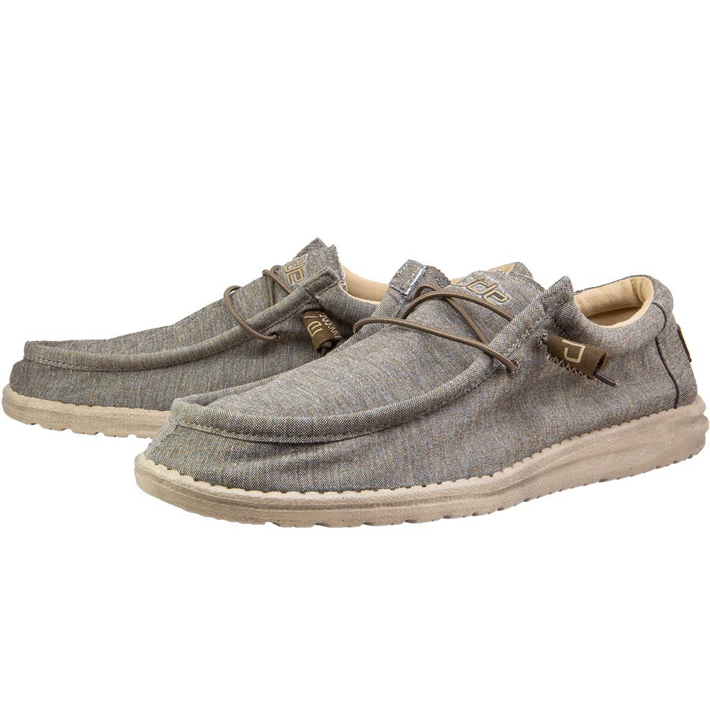Hey Dude Men's Wally Sox | Men’s Shoes | Men's Lace Up Loafers | Comfortable & Light-Weight