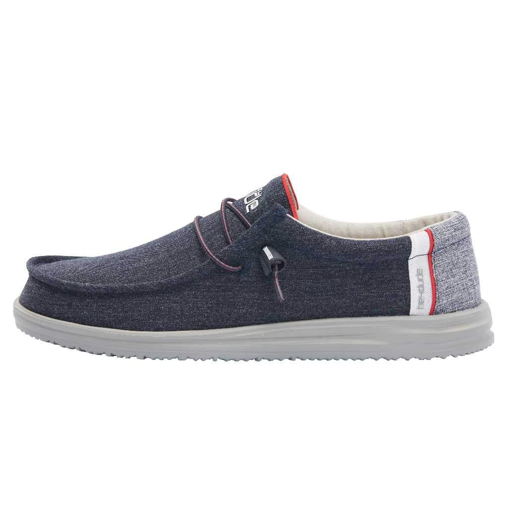 Hey Dude Men's Wally Sox | Men’s Shoes | Men's Lace Up Loafers | Comfortable & Light-Weight