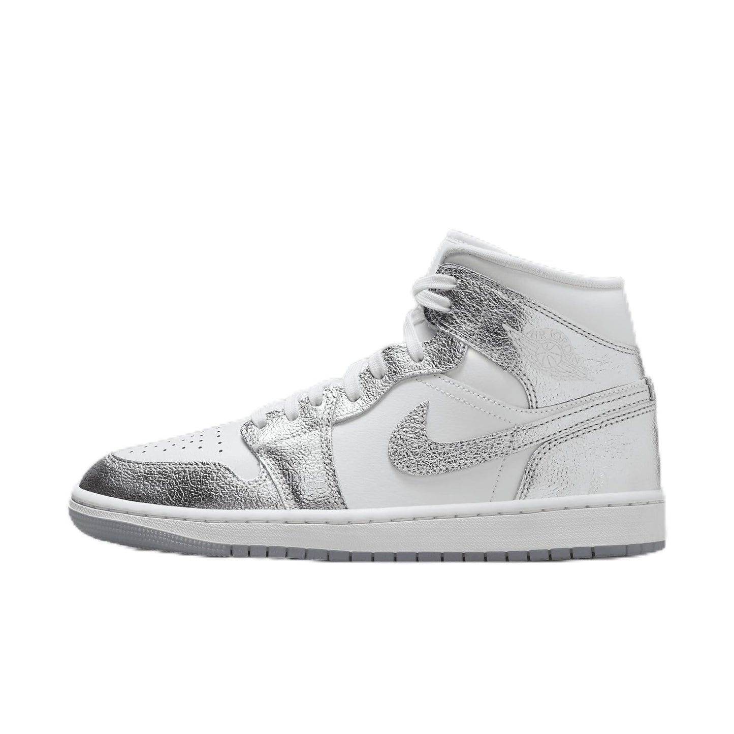 Jordan Women's Air 1 Mid SE White/Metallic Silver (FN5031 100)