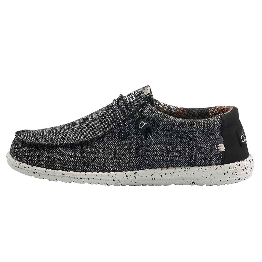 Hey Dude Men's Wally Sox | Men’s Shoes | Men's Lace Up Loafers | Comfortable & Light-Weight