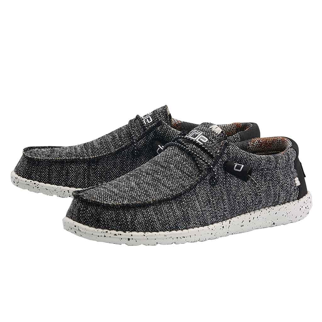 Hey Dude Men's Wally Sox | Men’s Shoes | Men's Lace Up Loafers | Comfortable & Light-Weight