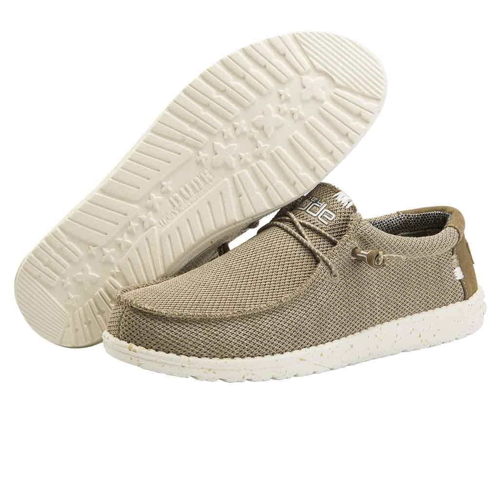 Hey Dude Men's Wally Sox | Men’s Shoes | Men's Lace Up Loafers | Comfortable & Light-Weight