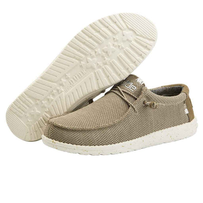 Hey Dude Men's Wally Sox | Men’s Shoes | Men's Lace Up Loafers | Comfortable & Light-Weight