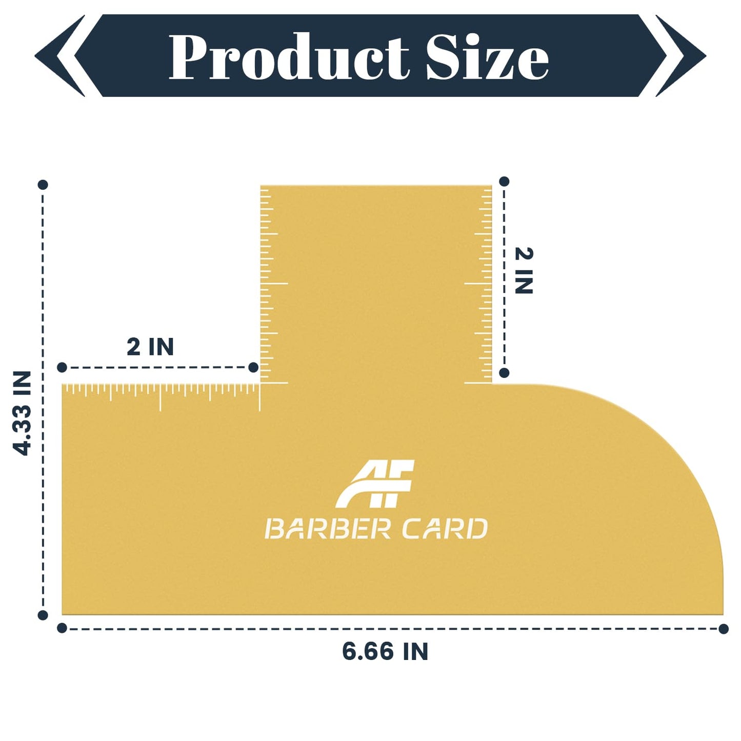 Enhancement Card for Barbers with Measurement Indicators, Reusable Barber Line up Tool and Color Spray Edge Hairline Shaping Tool (Black, One-Size)