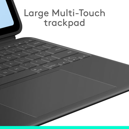 Logitech Combo Touch iPad Air 11-inch (M2) (2024), iPad Air (4th & 5th gen - 2020, 2022) Keyboard Case - Detachable Backlit Keyboard with Kickstand - Midnight Black