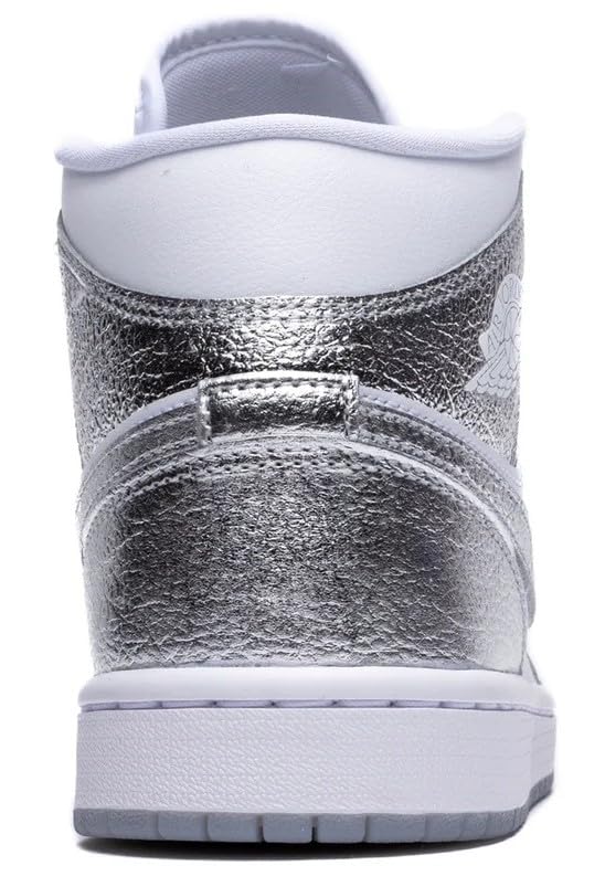Jordan Women's Air 1 Mid SE White/Metallic Silver (FN5031 100)