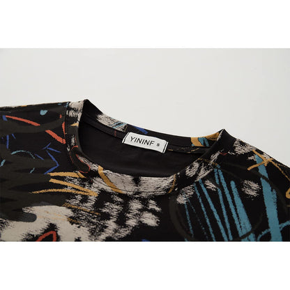 YININF Mens Hipster Hip Hop Short Sleeve Print T-Shirt Shirts Men