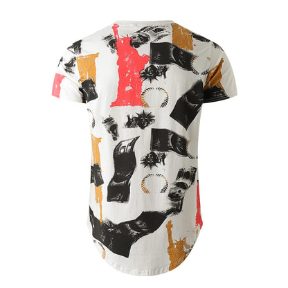 YININF Mens Hipster Hip Hop Short Sleeve Print T-Shirt Shirts Men