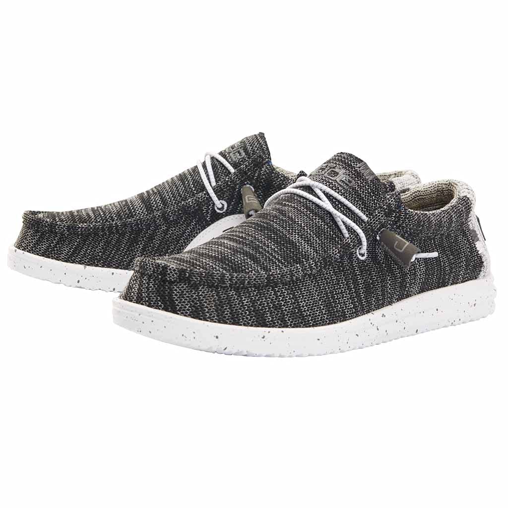 Hey Dude Men's Wally Sox | Men’s Shoes | Men's Lace Up Loafers | Comfortable & Light-Weight