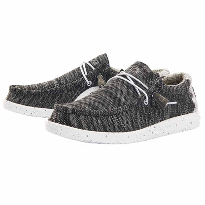 Hey Dude Men's Wally Sox | Men’s Shoes | Men's Lace Up Loafers | Comfortable & Light-Weight